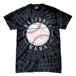 Grandmother Sports Nana Baseball Mother Tie-Dye T-Shirt