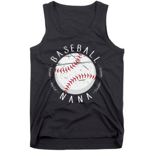 Grandmother Sports Nana Baseball Mother Tank Top