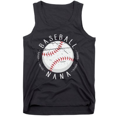 Grandmother Sports Nana Baseball Mother Tank Top