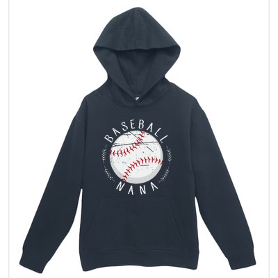 Grandmother Sports Nana Baseball Mother Urban Pullover Hoodie