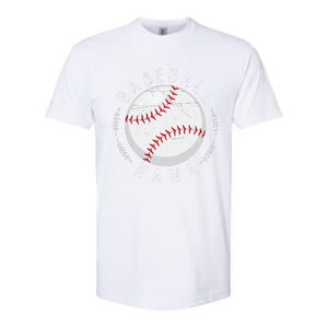 Grandmother Sports Nana Baseball Mother Softstyle CVC T-Shirt