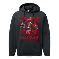 Georgia Sister Niece Coquette Bow Performance Fleece Hoodie