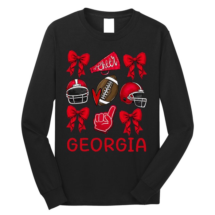 Georgia Sister Niece Coquette Bow Long Sleeve Shirt