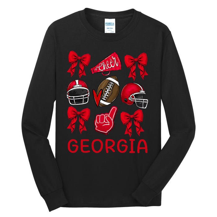 Georgia Sister Niece Coquette Bow Tall Long Sleeve T-Shirt