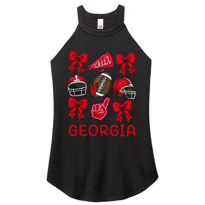 Georgia Sister Niece Coquette Bow Women's Perfect Tri Rocker Tank