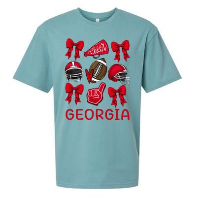 Georgia Sister Niece Coquette Bow Sueded Cloud Jersey T-Shirt