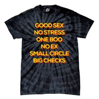 Good Sex No Stress One Boo No Ex Small Circle Big Checks Tie-Dye T-Shirt