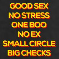 Good Sex No Stress One Boo No Ex Small Circle Big Checks 7 Panel Mesh Trucker Snapback Hat