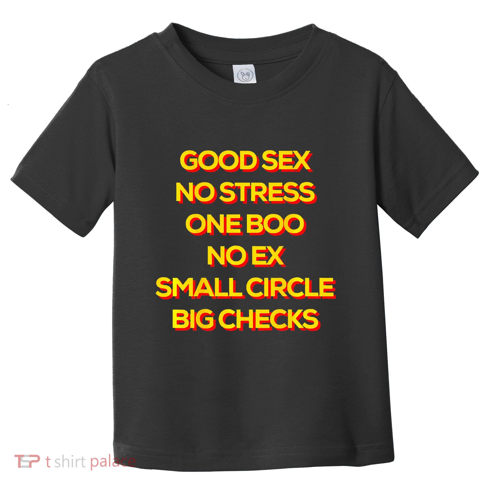 Good Sex No Stress One Boo No Ex Small Circle Big Checks Toddler T-Shirt