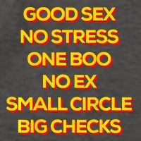 Good Sex No Stress One Boo No Ex Small Circle Big Checks Vector Backpack