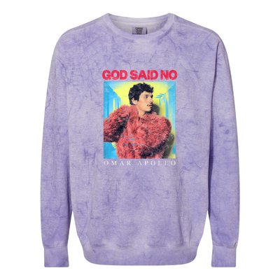 God Said No Box Colorblast Crewneck Sweatshirt