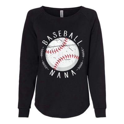 Grandmother Sports Nana Baseball Mother, Mother's Day Womens California Wash Sweatshirt