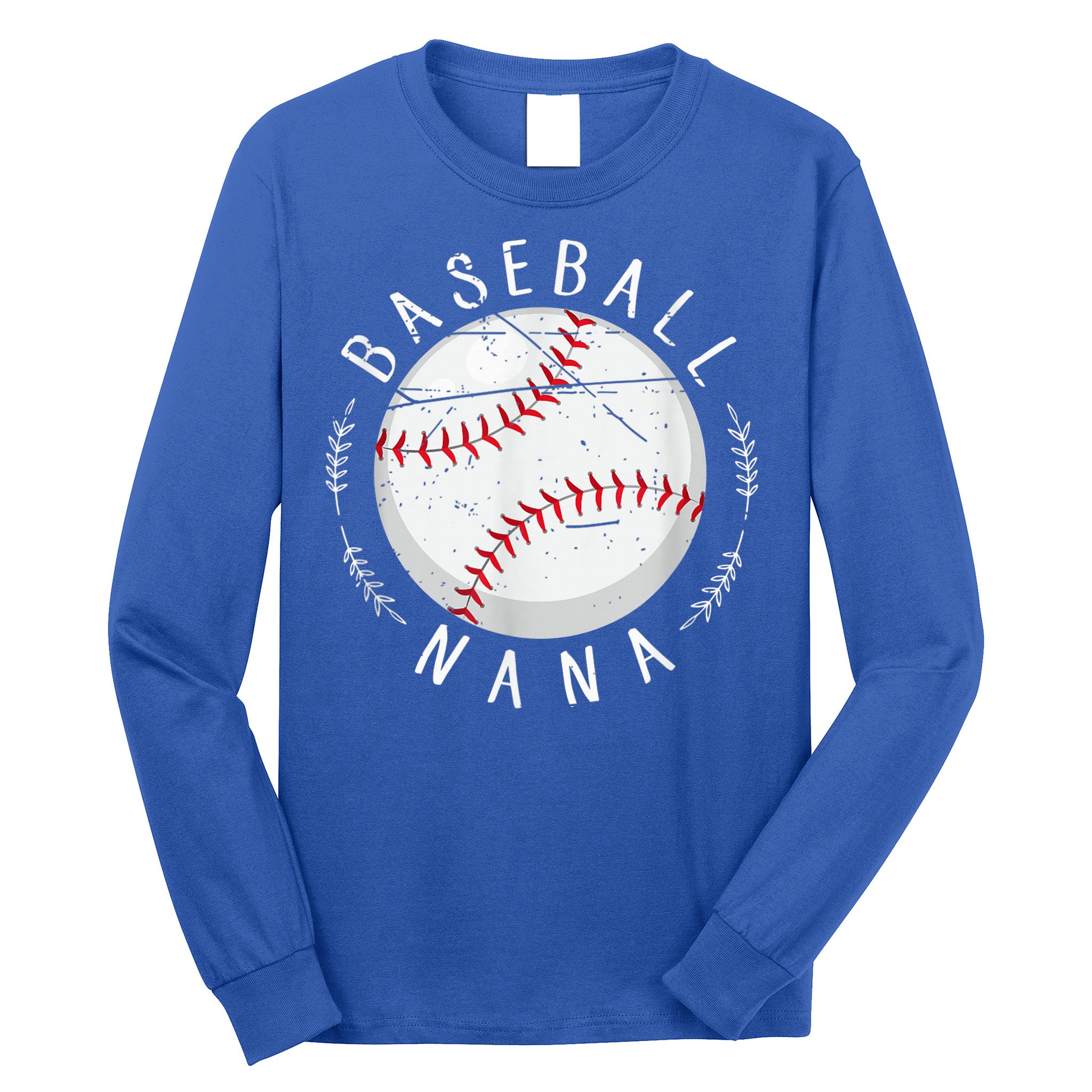 Grandmother Sports Nana Baseball Mother, Mother's Day Long Sleeve Shirt