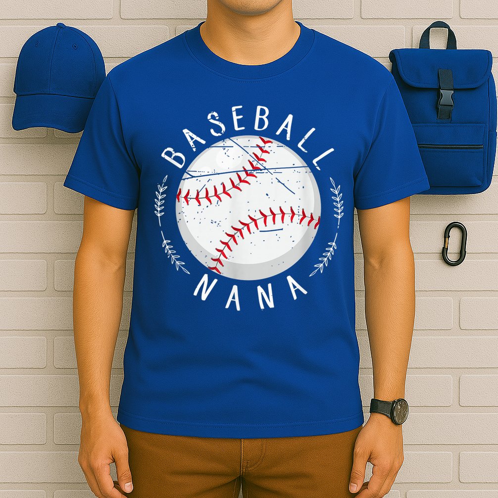 Grandmother Sports Nana Baseball Mother, Mother's Day T-Shirt