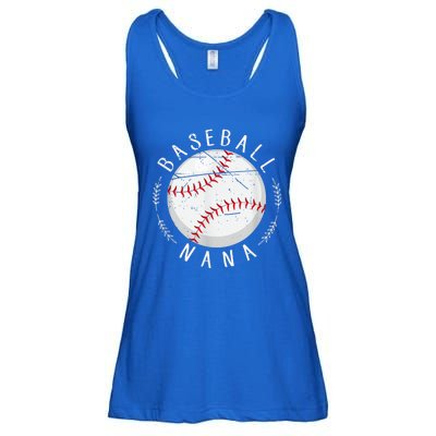 Grandmother Sports Nana Baseball Mother, Mother's Day Ladies Essential Flowy Tank