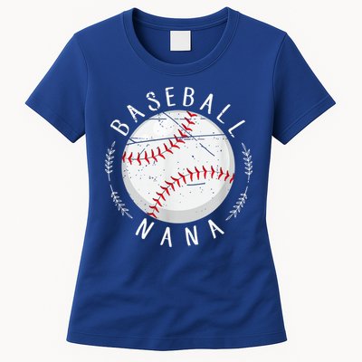 Grandmother Sports Nana Baseball Mother, Mother's Day Womens T-Shirt