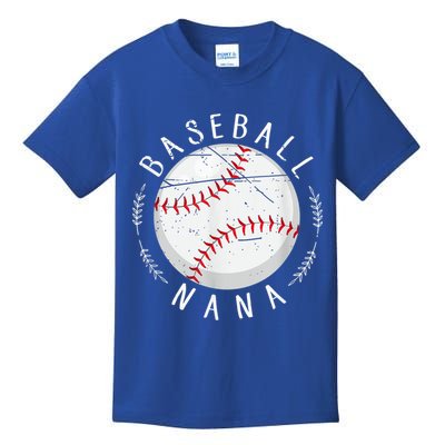 Grandmother Sports Nana Baseball Mother, Mother's Day Kids T-Shirt