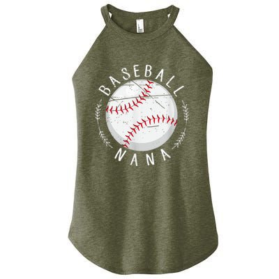 Grandmother Sports Nana Baseball Mother, Mother's Day Women's Perfect Tri Rocker Tank