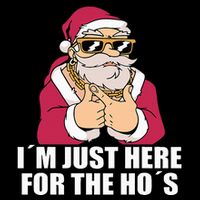 Gangsta Santa Naughty and Nice Xmas Vibes 16 in Basic Backpack