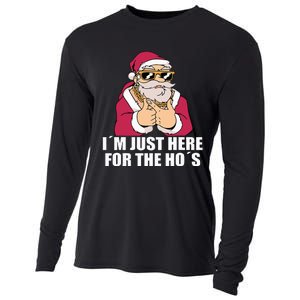 Gangsta Santa Naughty and Nice Xmas Vibes Cooling Performance Long Sleeve Crew