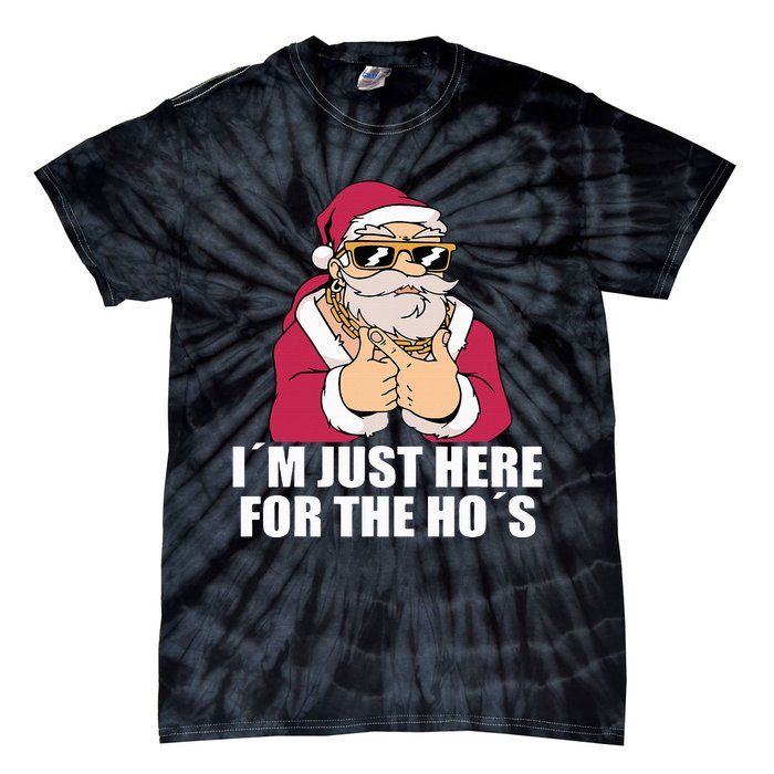 Gangsta Santa Naughty and Nice Xmas Vibes Tie-Dye T-Shirt