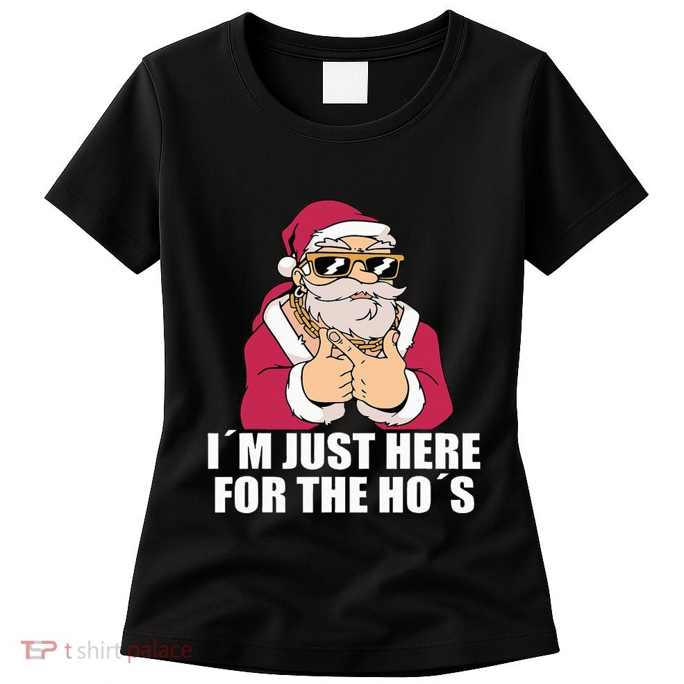 Gangsta Santa Naughty and Nice Xmas Vibes Womens T-Shirt
