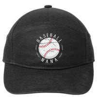 Grandmother Sports Nana Baseball Mother 7-Panel Snapback Hat