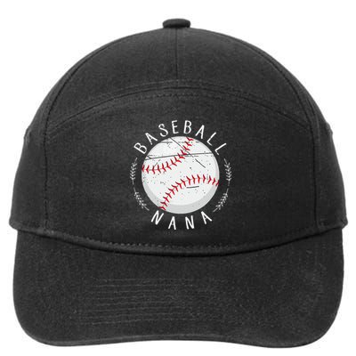 Grandmother Sports Nana Baseball Mother 7-Panel Snapback Hat