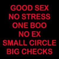 Good Sex No Stress One Boo No Ex Small Circle Big Checks Cooling Performance Crew T-Shirt