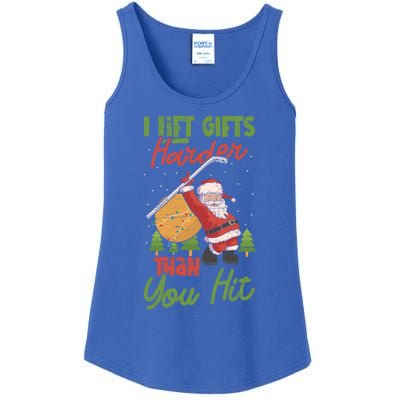 Goalie Sports Net Santa Claus Ice Hockey Cool Gift Ladies Essential Tank