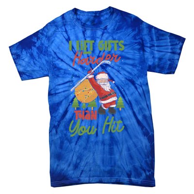 Goalie Sports Net Santa Claus Ice Hockey Cool Gift Tie-Dye T-Shirt