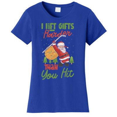 Goalie Sports Net Santa Claus Ice Hockey Cool Gift Women's T-Shirt