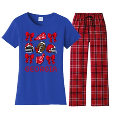 Georgia Sister Niece Coquette Bow Women's Flannel Pajama Set