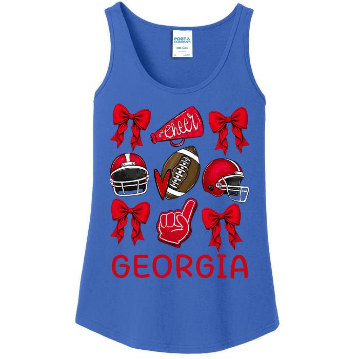 Georgia Sister Niece Coquette Bow Ladies Essential Tank