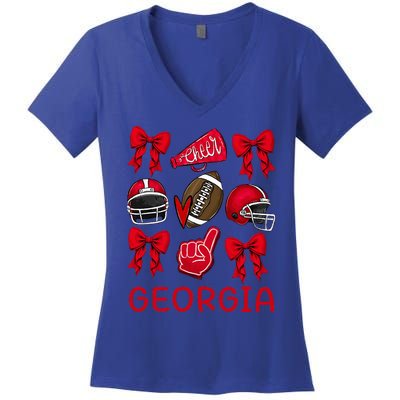 Georgia Sister Niece Coquette Bow Women's V-Neck T-Shirt