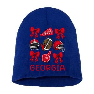 Georgia Sister Niece Coquette Bow Short Acrylic Beanie