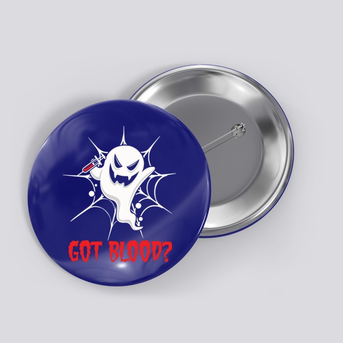 Ghost Syringe Needle Phlebotomist Phlebotomy Doctor Gift Button