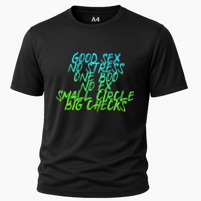Good Sex No Stress One Boo No Ex Small Circle Back Motif Performance Shirt