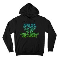 Good Sex No Stress One Boo No Ex Small Circle Back Motif Hoodie