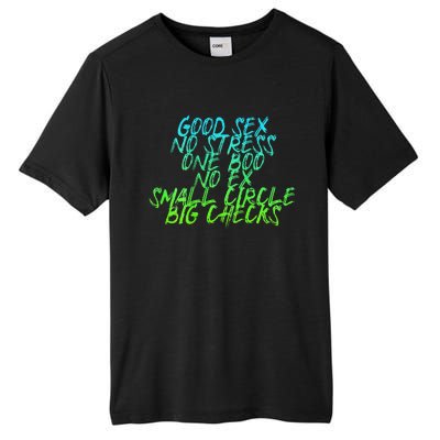 Good Sex No Stress One Boo No Ex Small Circle Back Motif Tall Fusion ChromaSoft Performance T-Shirt