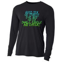 Good Sex No Stress One Boo No Ex Small Circle Back Motif Cooling Performance Long Sleeve Crew