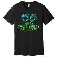 Good Sex No Stress One Boo No Ex Small Circle Back Motif Premium T-Shirt