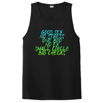 Good Sex No Stress One Boo No Ex Small Circle Back Motif PosiCharge Competitor Tank