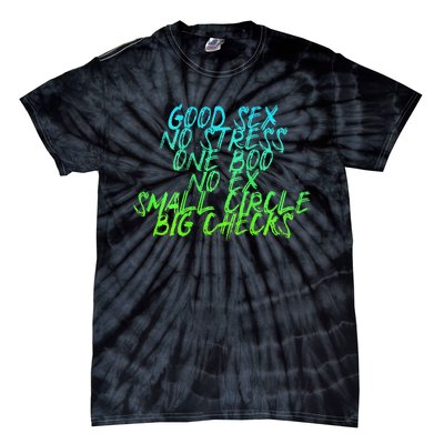 Good Sex No Stress One Boo No Ex Small Circle Back Motif Tie-Dye T-Shirt