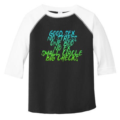 Good Sex No Stress One Boo No Ex Small Circle Back Motif Toddler Fine Jersey T-Shirt