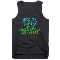 Good Sex No Stress One Boo No Ex Small Circle Back Motif Tank Top