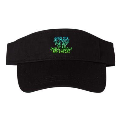 Good Sex No Stress One Boo No Ex Small Circle Back Motif Visor
