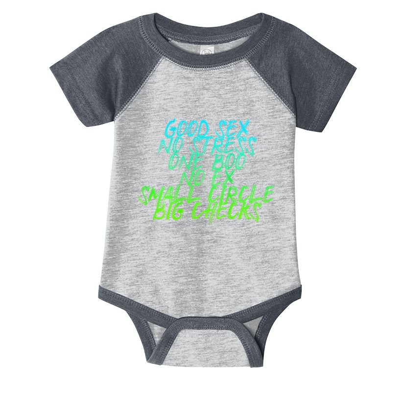 Good Sex No Stress One Boo No Ex Small Circle Back Motif Infant Baby Jersey Bodysuit