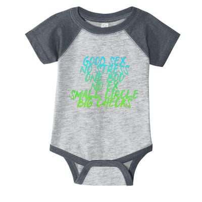 Good Sex No Stress One Boo No Ex Small Circle Back Motif Infant Baby Jersey Bodysuit