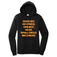 Good Sex No Stress One Boo No Ex Small Circle Big Checks Women's Pullover Hoodie